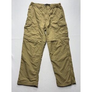 REI Mens Medium Beige Nylon Convertible Cargo Hiking Pants UPF 50 794407